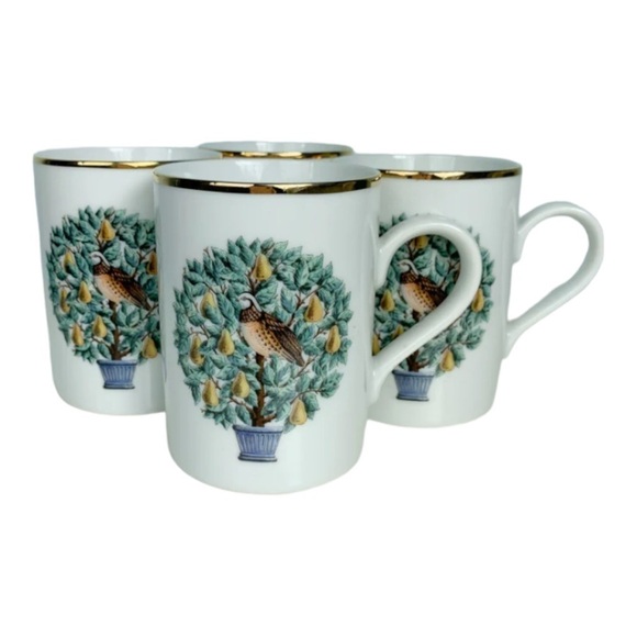 AVON 12 Days Of Christmas 4 PC Mug Set - Picture 1 of 10